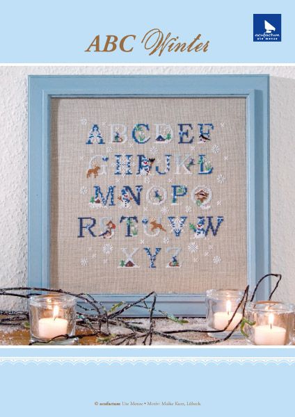 〔Acufactum〕　図案　A-8-4089-01-E　ABC Winter【在庫あり】