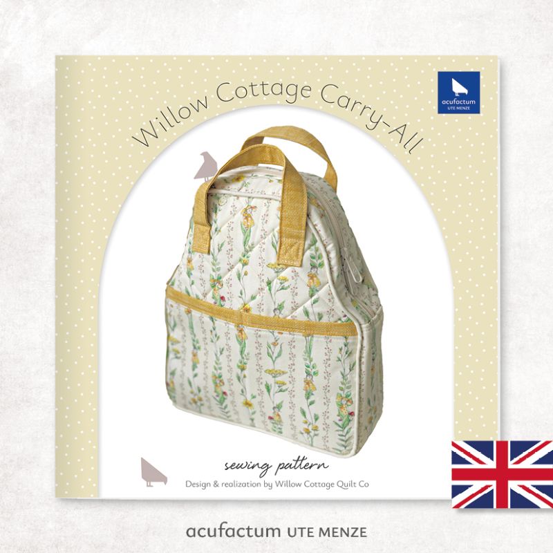 **〔Acufactum〕　ソーイングレシピ / A-82982-EN / Willow Cottage Carryall Bag（英語版）