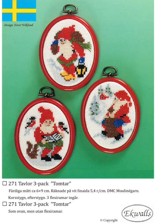 〔Ekwalls〕　刺繍キット　EK-271（3ヶセット）
