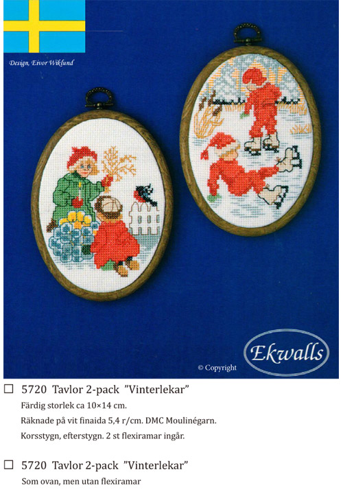 〔Ekwalls〕　刺繍キット　EK-5720（2ヶセット）