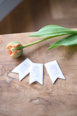 **〔Fingerhut〕　V-1101　タグ / ペナント3枚セット / 3ｘ5cm