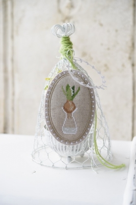 **〔Fingerhut〕　V-1103　ロゼット / オーバル / 9.5ｘ14cm