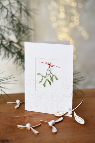 **〔Fingerhut〕　V-1217　フレームカード / ヤドリギ