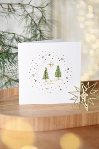 **〔Fingerhut〕　V-1223　フレームカード / ゴールデンリース