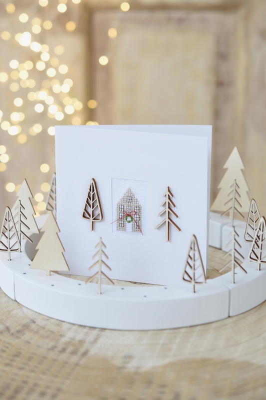 **〔Fingerhut〕　V-1336　フレームカード / 小さな家