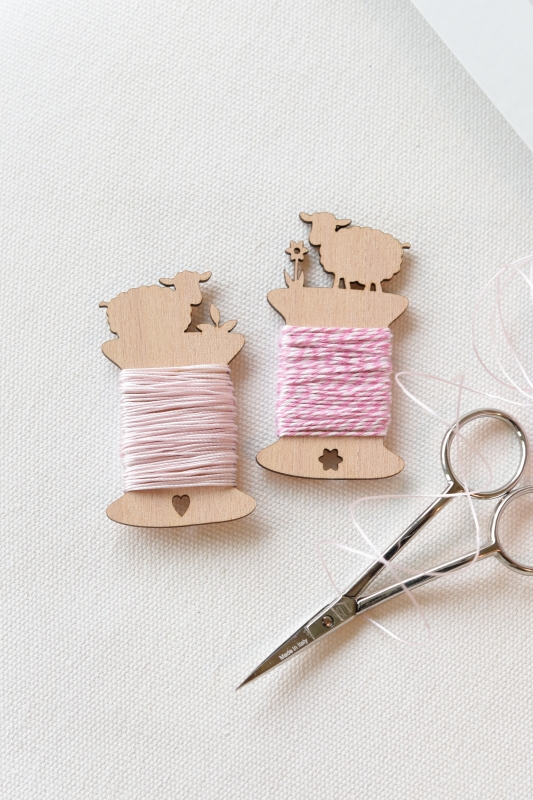 Fingerhut〕 V-1363 糸巻きカード（2ヶセット） Stitch House