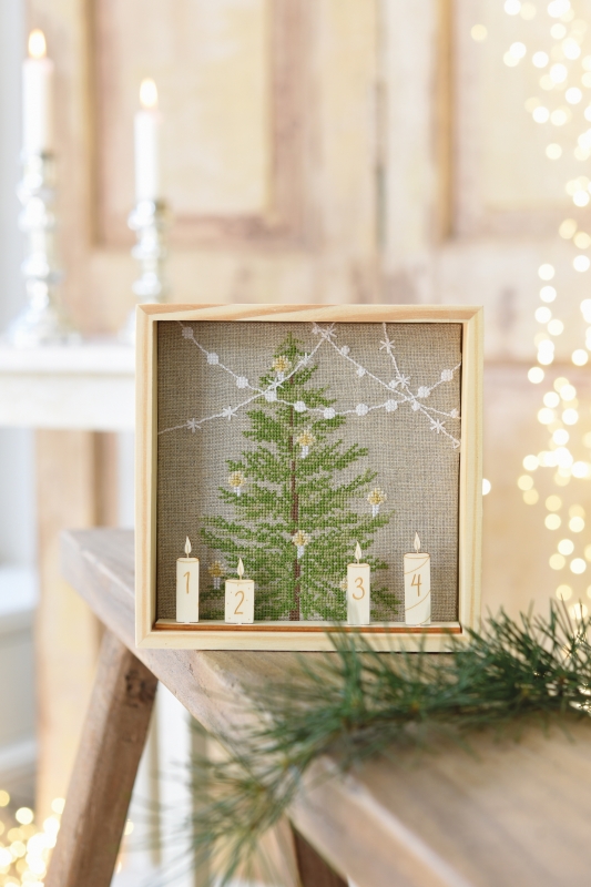 **〔Fingerhut〕　V-1378　ウッドフレームセット / Adventszahlen（宅配便）