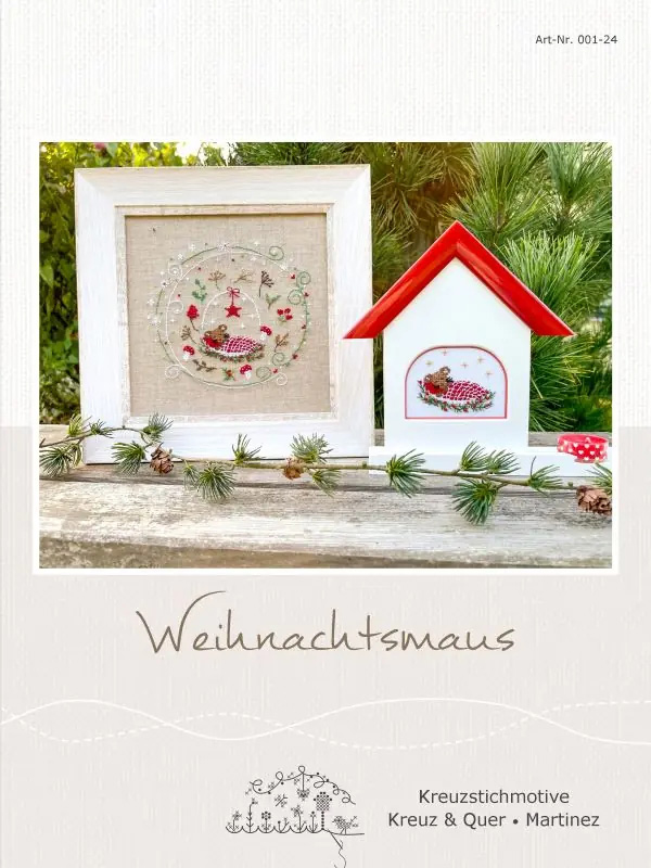 **〔Kreuz&Quer〕　図案　KQ-A001-24　Weihnachtsmaus