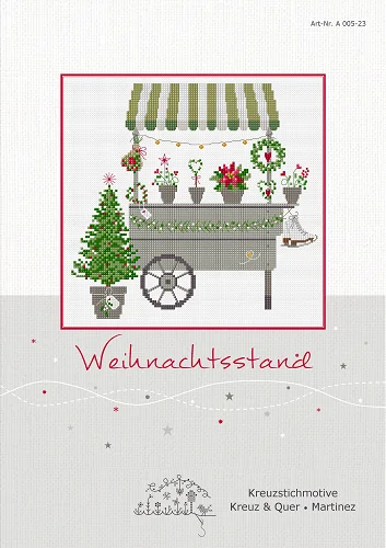 **〔Kreuz&Quer〕　図案　KQ-A005-23　Weihnachtsstand