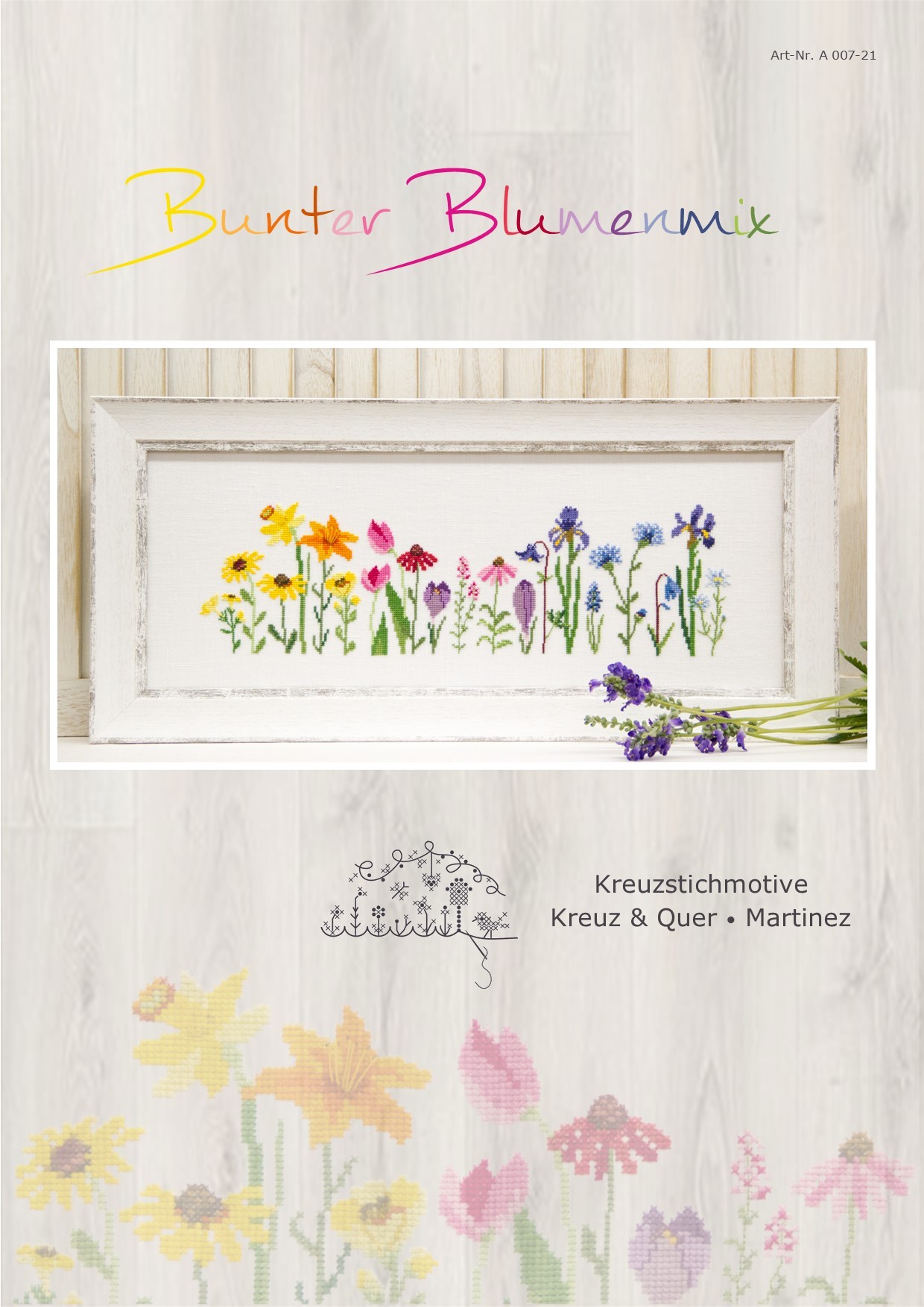 〔Kreuz&Quer〕　図案　KQ-A007-21　Bunter Blumenmix