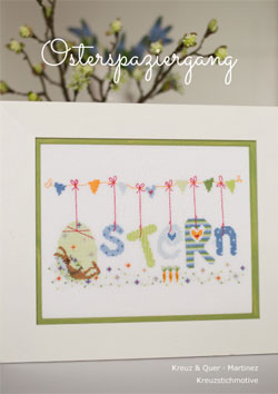 〔Kreuz＆Quer〕　図案集　L001-15　Osterspaziergang 【在庫あり】