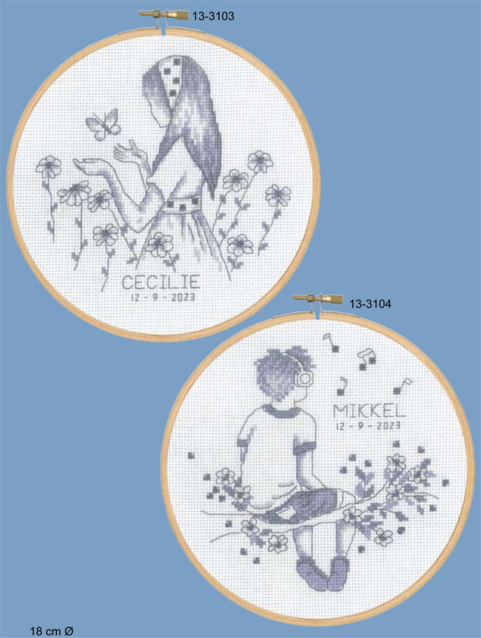 〔Permin〕　刺繍キット　P13-3103/13-3104