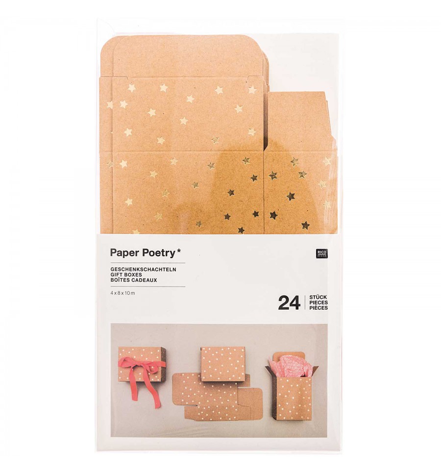 〔Rico Design〕 08792.78.95　ギフトボックス / 星