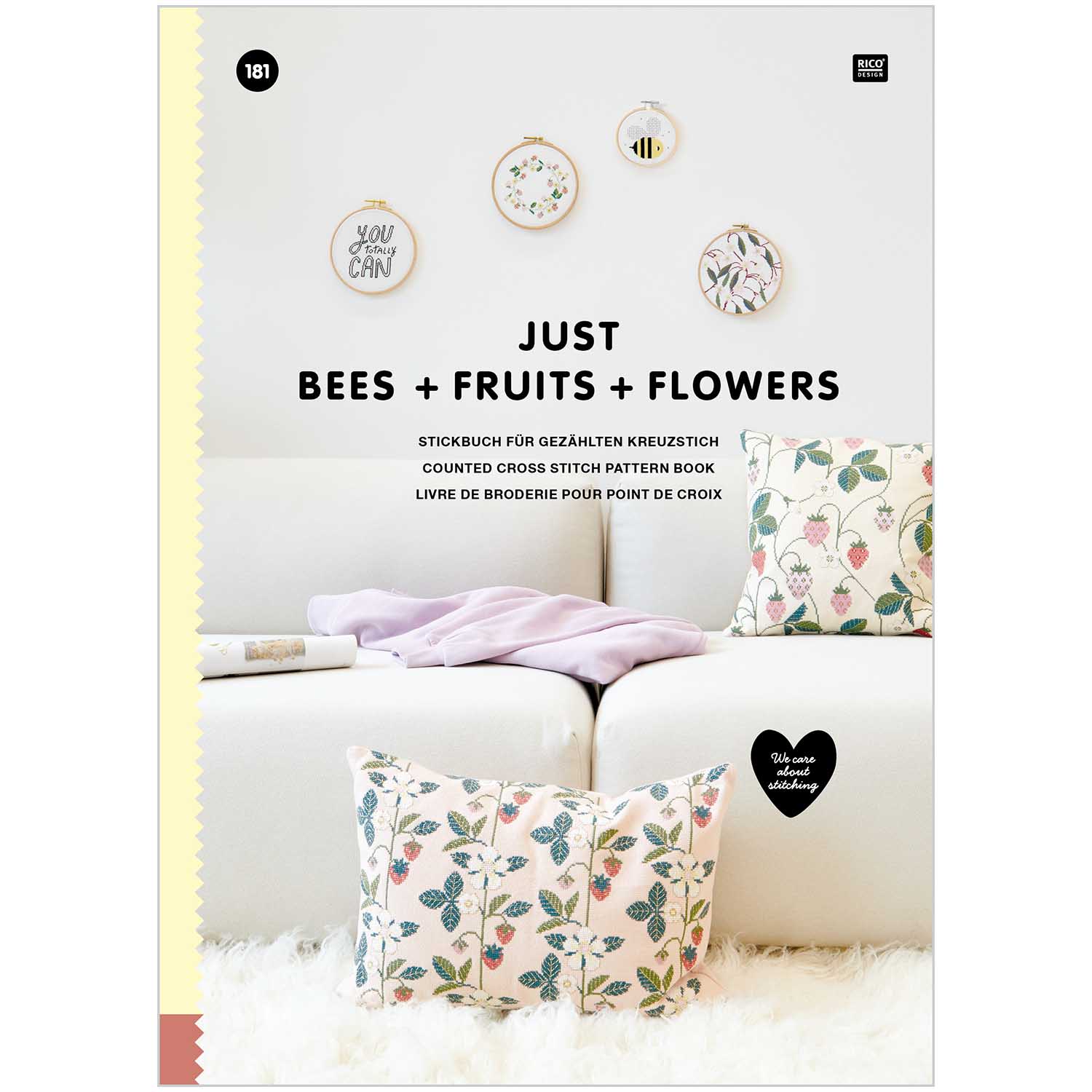 〔Rico Design〕　図案集　No.181　Just Bees + Fruits + Flowers