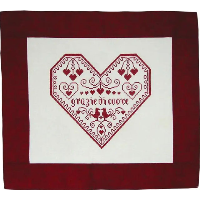 **〔Renato Parolin〕　図案　RP-0209　Grazie di cuore