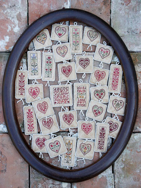 **〔Renato Parolin〕　図案　RP-1123　Fiori e fantasia, cuori e armonia