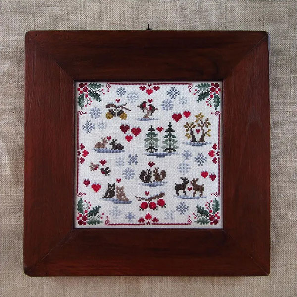 Renato Parolin〕 図案 RP-2117 White winter Stitch House