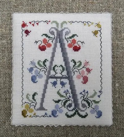 **〔Renato Parolin〕　図案　RP-2501　Flowery letter - A