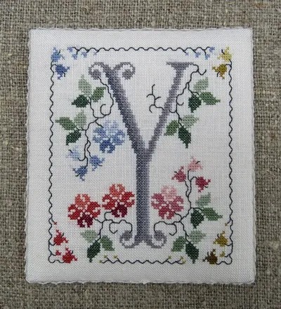 **〔Renato Parolin〕　図案　RP-2525　Flowery letter - Y