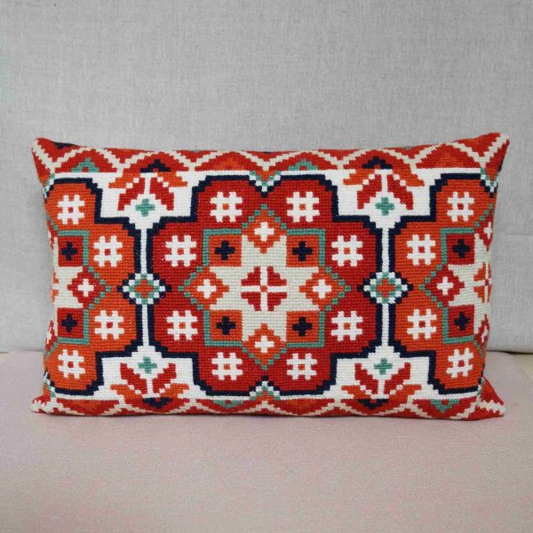 〔Svensk Hemslojd〕　クロスステッチキット　Lillis Blomma - rod（宅配便）