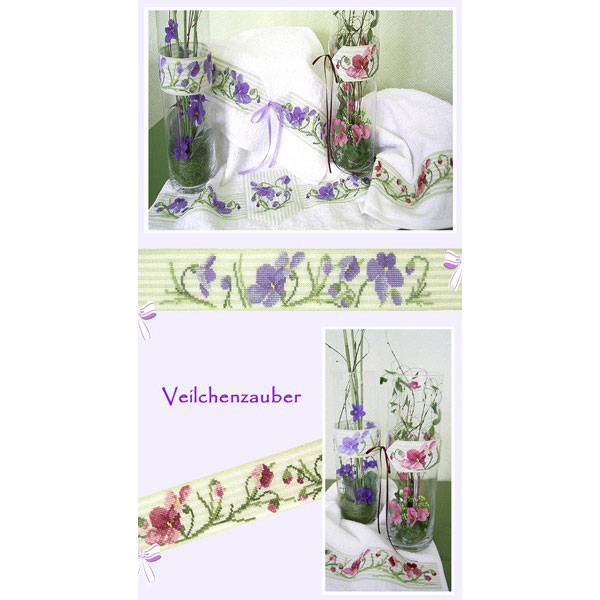 **〔UB Design〕　図案　UB-631　Veilchenzauber Schmuckb. Teil IV