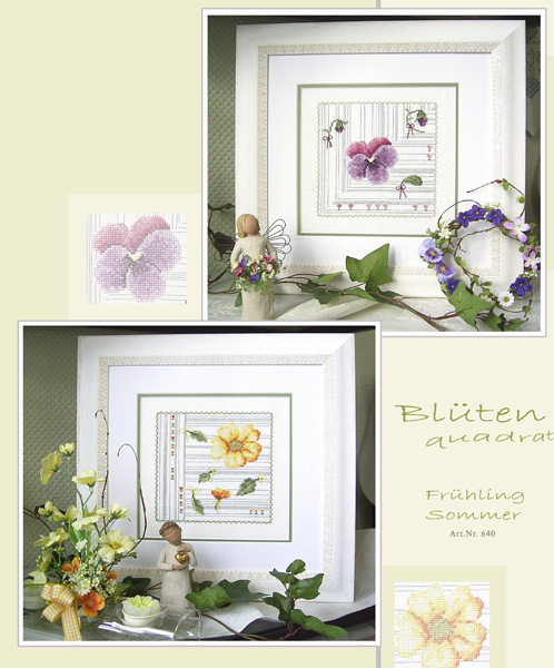 **〔UB Design〕　図案　UB-640　Blutenquadrate