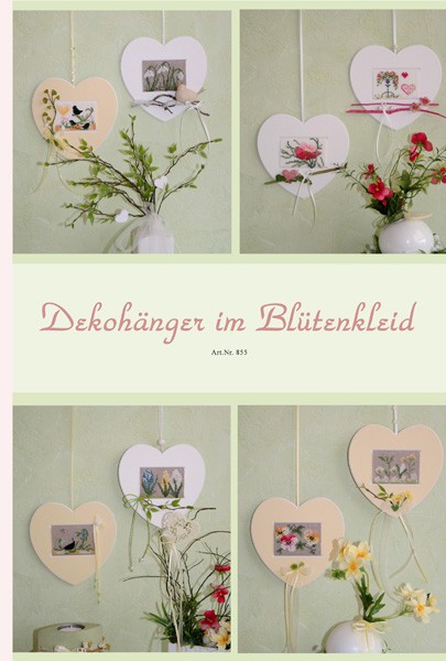 **〔UB Design〕　図案　UB-855　Dekohanger im Blutenkleid