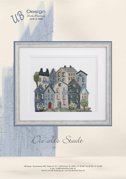 **〔UB Design〕　図案　UB-E-1035A　Die alte Stadt