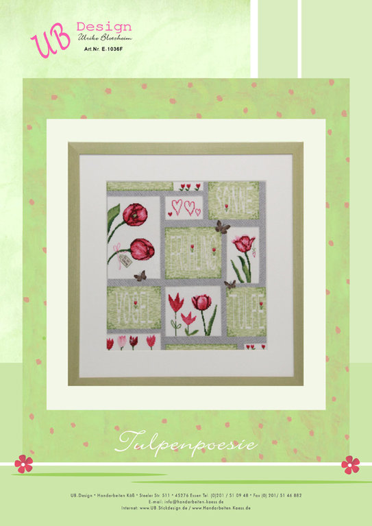 **〔UB Design〕　図案　UB-E-1036F　Tulpenpoesie