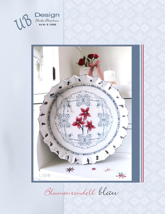 〔UB Design〕　図案　UB-1039S　Blumenrondell blau 【在庫あり】