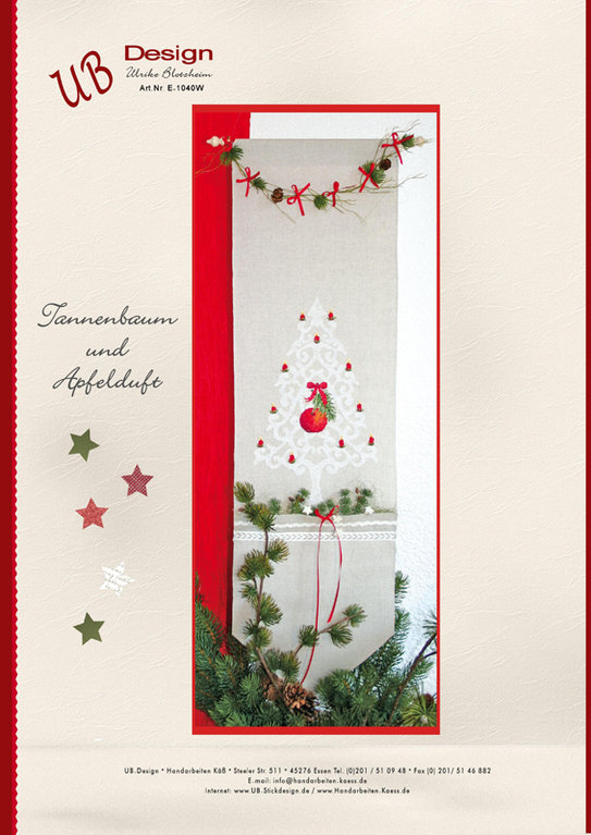**〔UB Design〕　図案　UB-E-1040W　Tannenbaum und Apfelduft
