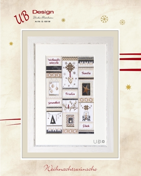 **〔UB Design〕　図案　UB-E-1051W　Weihnachtswünsche
