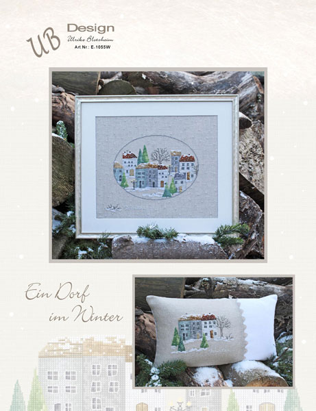 **〔UB Design〕　図案　UB-E-1055W　Ein Dorf im Winter