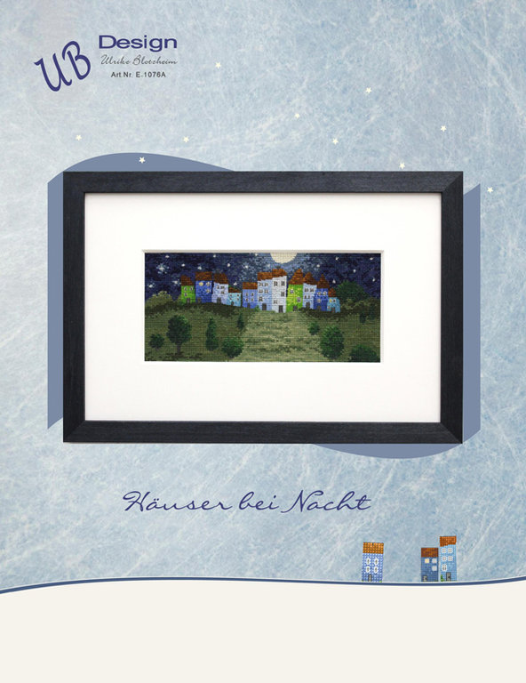 〔UB Design〕　図案　UB-E-1076A　Hauser bei Nacht