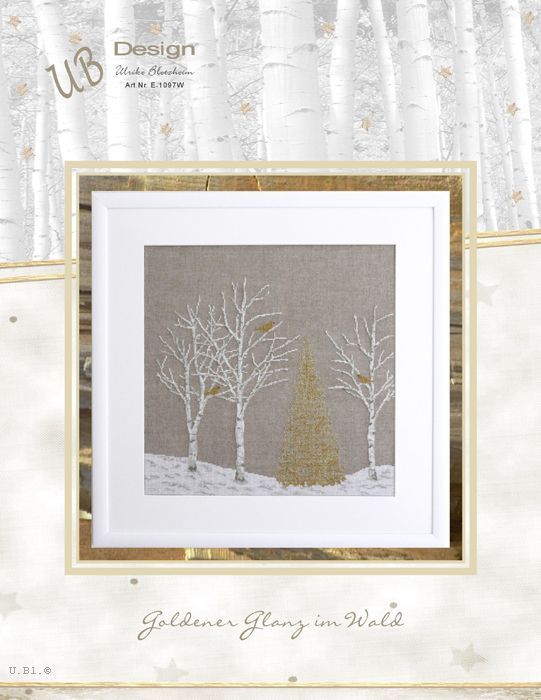 **〔UB Design〕　図案　UB-E-1097W　Goldener Glanz im Wald