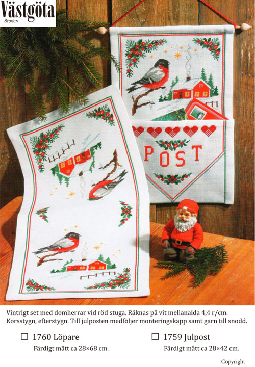 〔Vastgota Broderi〕　刺繍キット　(VB-1759/1760)