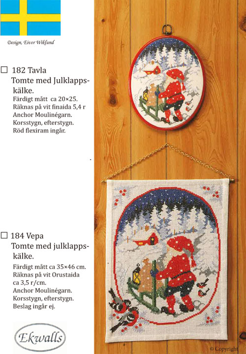〔Ekwalls〕　刺繍キット　（EK-182/184）