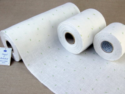 *〔VH-6131〕　リネンテープ 26cm幅 /グリーンリーフ （10cm単位）