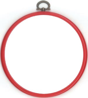 〔Permin〕　フレーム　丸 / 赤 / 14cm　【即日発送可】