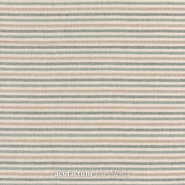 **〔Acufactum〕　A-3523-1602-27　生地 / Streifen / グリーン＆ナチュラル