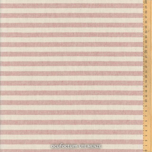 **〔Acufactum〕 A-3523-1604-97 生地 / Block stripes / ダスティピンク <Happy Point 5倍>