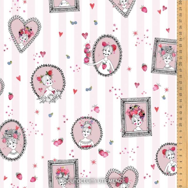 **〔Acufactum〕 A-3523-2032 コットン生地 / 女性たちの肖像画