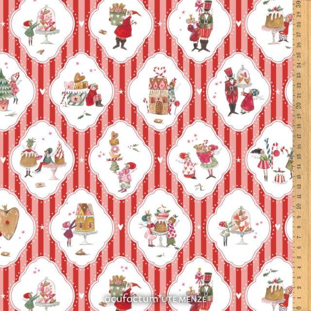 **〔Acufactum〕 A-3523-2045 コットン生地 / スイート・クリスマス