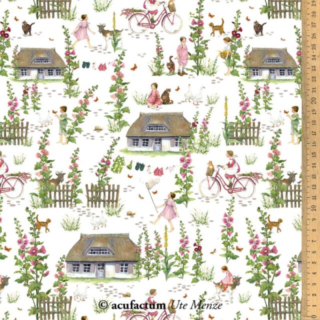 **〔Acufactum〕　A-3523-804　生地 / 夏の村