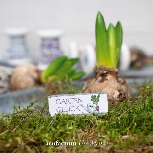 **〔Acufactum〕　A-35328　織ラベル / 庭の楽しみ