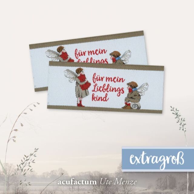 **〔Acufactum〕　A-35355　織ラベル / 大好きなあの子のために