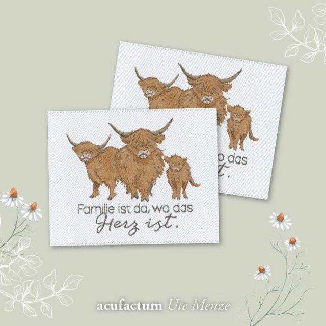 〔Acufactum〕　A-35387　織ラベル / Patch / Familie