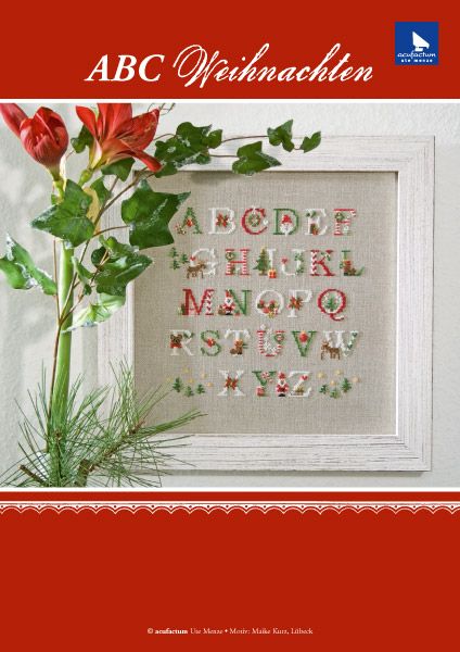 **〔Acufactum〕　図案　A-8-4089-03-E　ABC Weihnachten