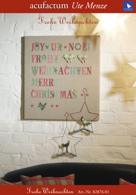 〔Acufactum〕　図案　A-82876-01　ABC Frohe Weihnachten　【在庫あり】