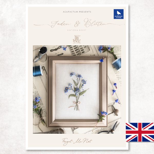 **〔Acufactum〕ニードルペインティング刺繍ガイド / A-82984 / Forget-Me-Not(英語版) <Happy Point 5倍>